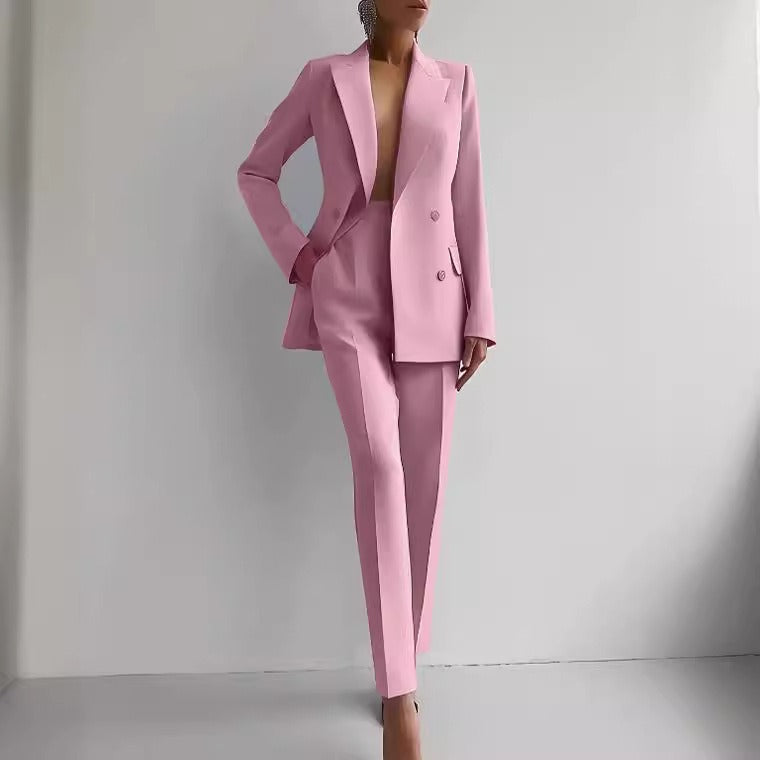 Classic Ladies Workwear Jacket and Trousers Suit Set