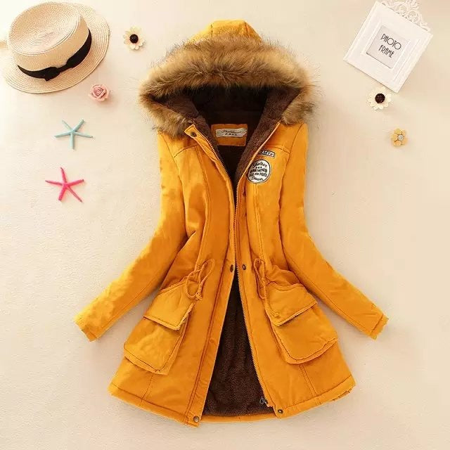 Ladies Waterproof Parka Coat with Hood