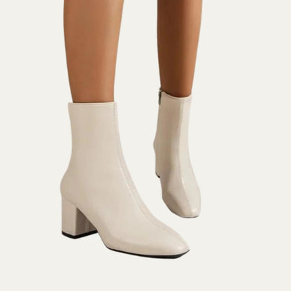 VogeLuxe | Women’s Smooth Pointed-Toe Ankle Boots