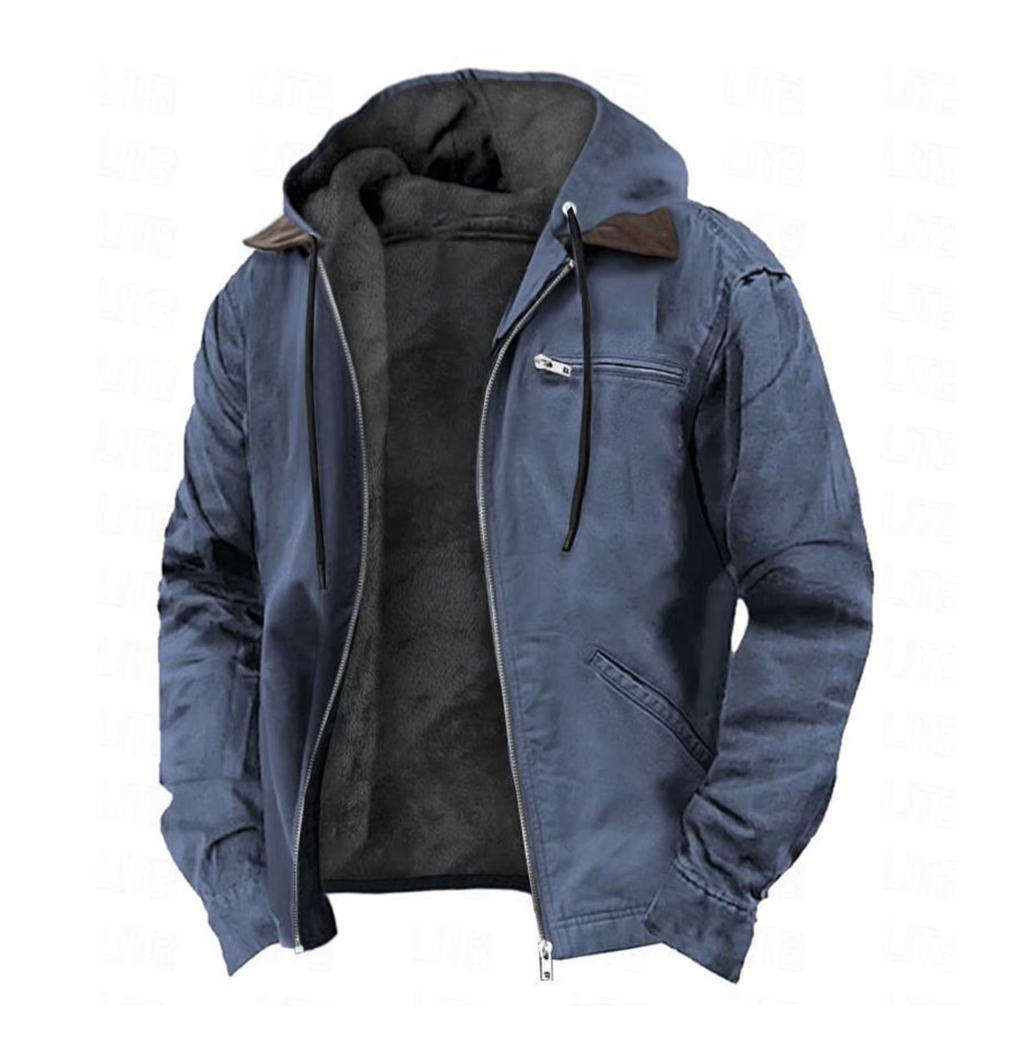 Men's Waterproof Hooded Zip Jacket