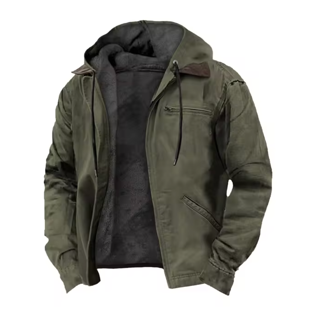 Men's Waterproof Hooded Zip Jacket