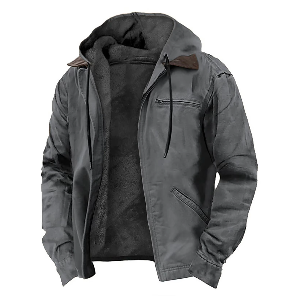 Men's Waterproof Hooded Zip Jacket