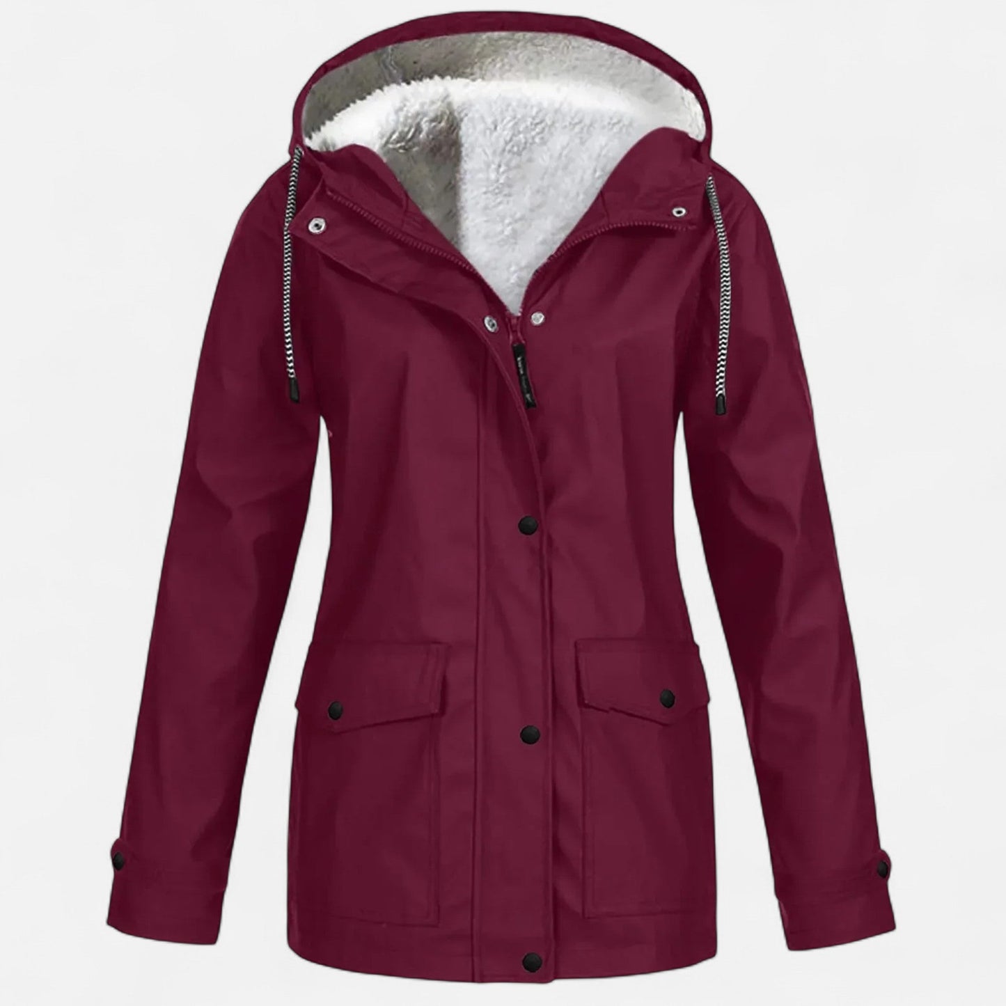 Warm Women's Velvet Waterproof Ski Jacket
