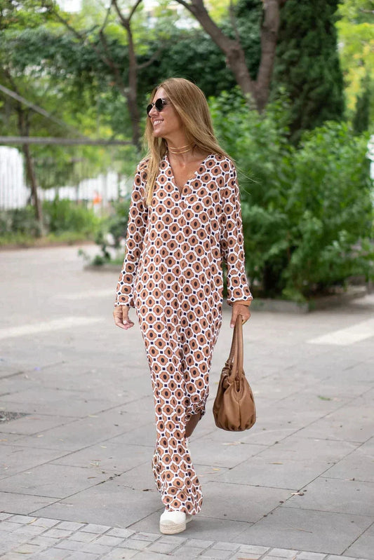 Women's Lightweight Casual Maxi Dress with Cardigan - VogeLuxe