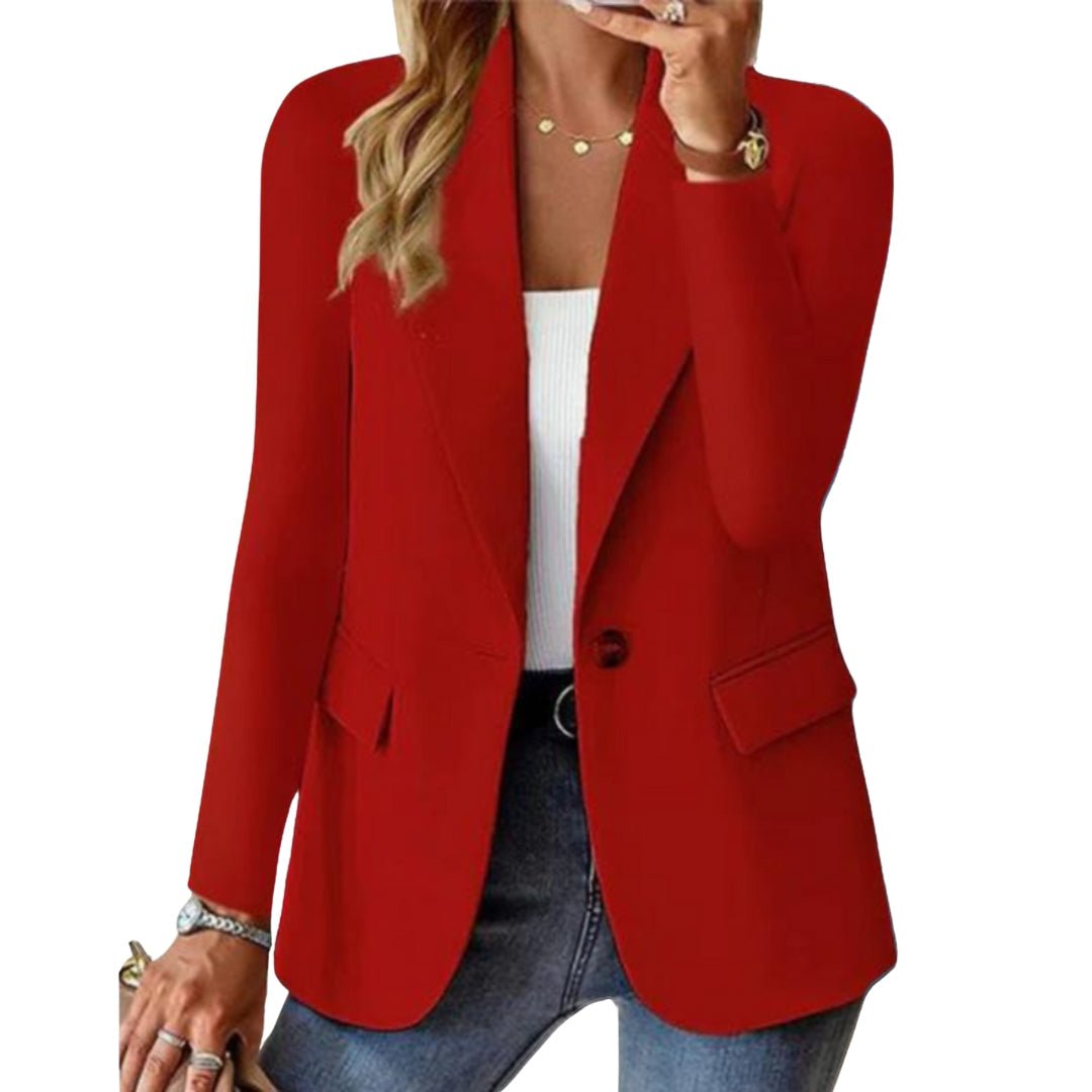 Classic Fit Ladies Long Sleeve Blazer Jacket