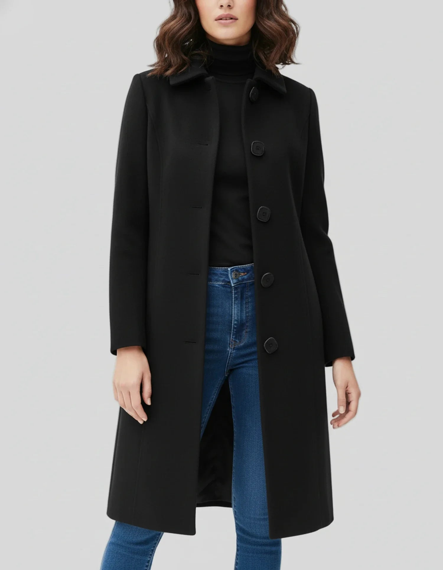Classic Ladies Long Waterproof Trench Coat - VogeLuxe