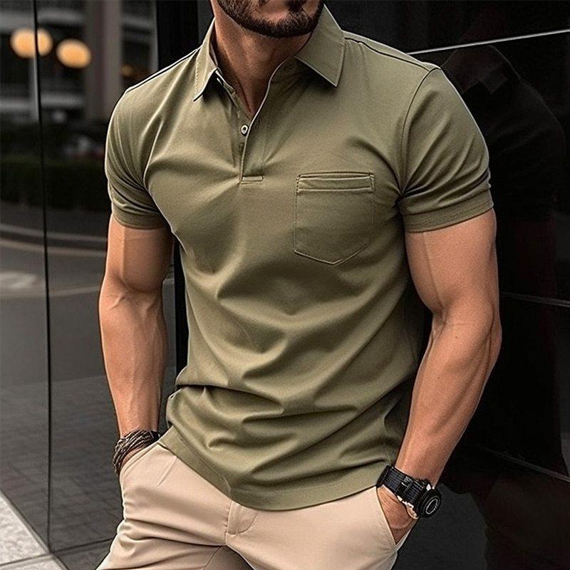 Stylish Men's Classic Polo Shirt with Fashion Design