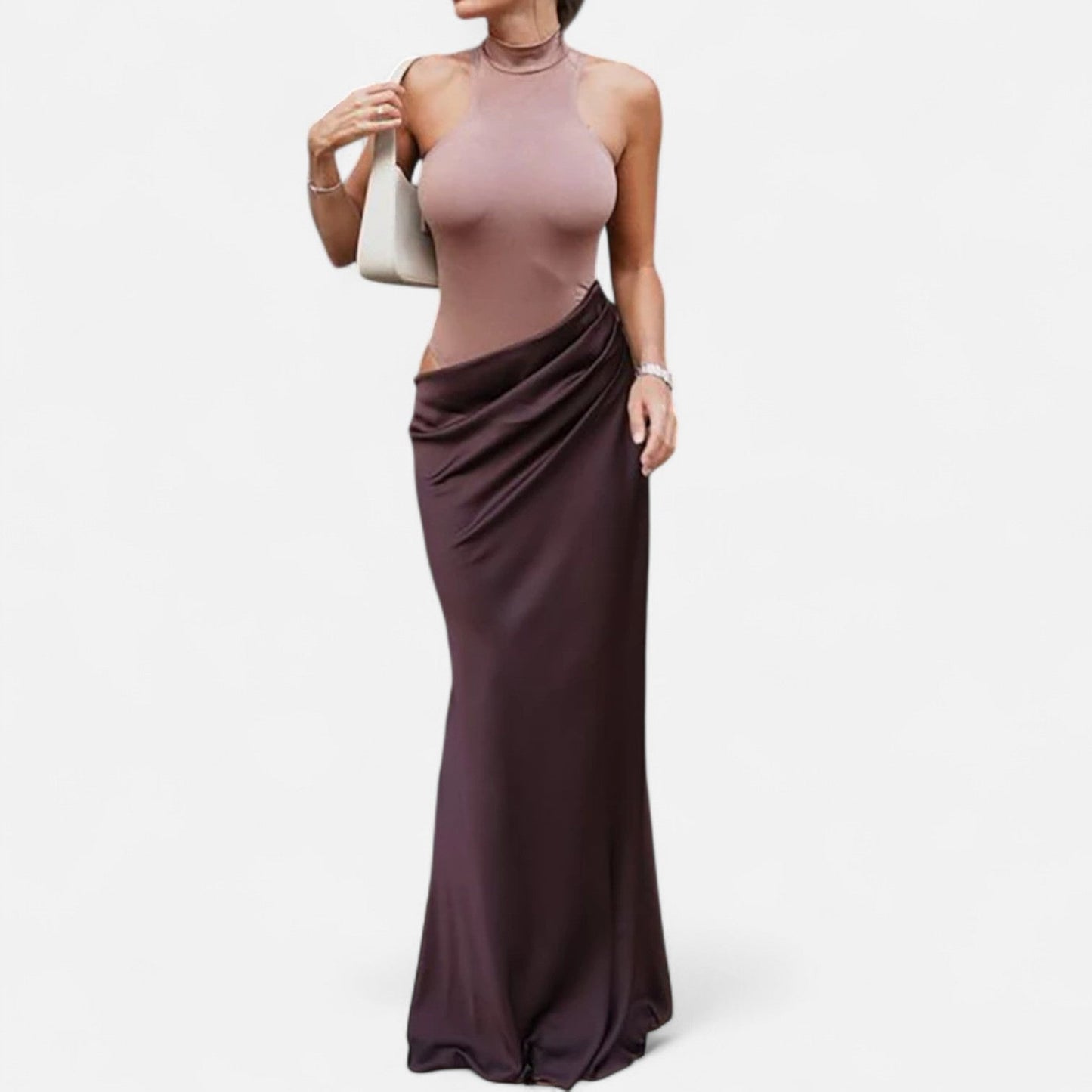 Luxurious Satin Maxi Dress for Women