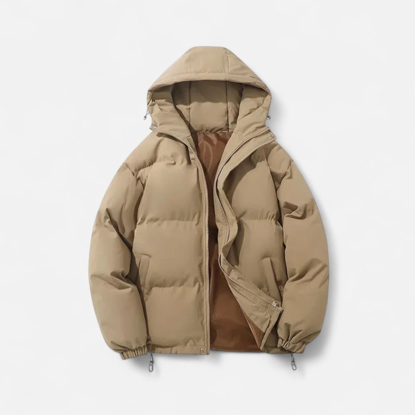 Warm Water Resistant Puffer Hoodie Jacket