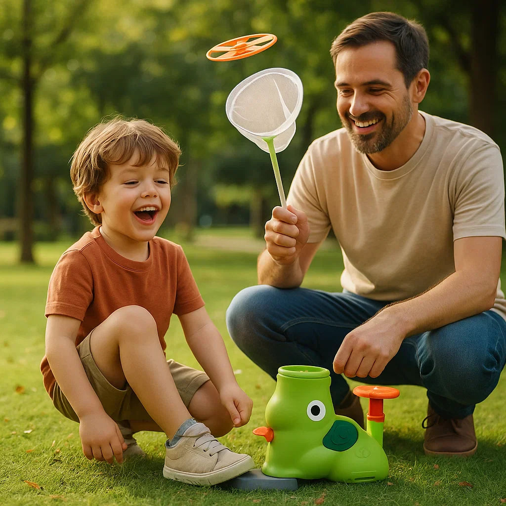 Fun Outdoor Kids Frisbee Launcher Toy