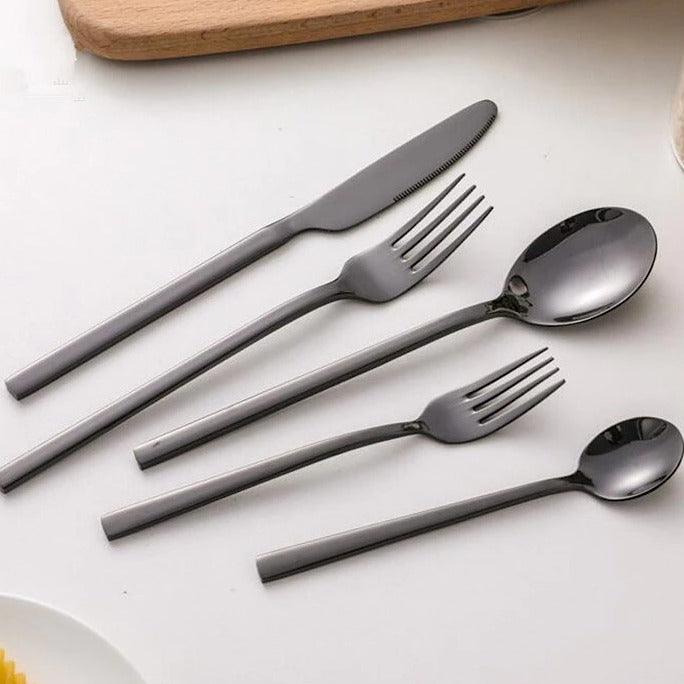 Premium 30-Piece Stainless Steel Flatware Set for 6