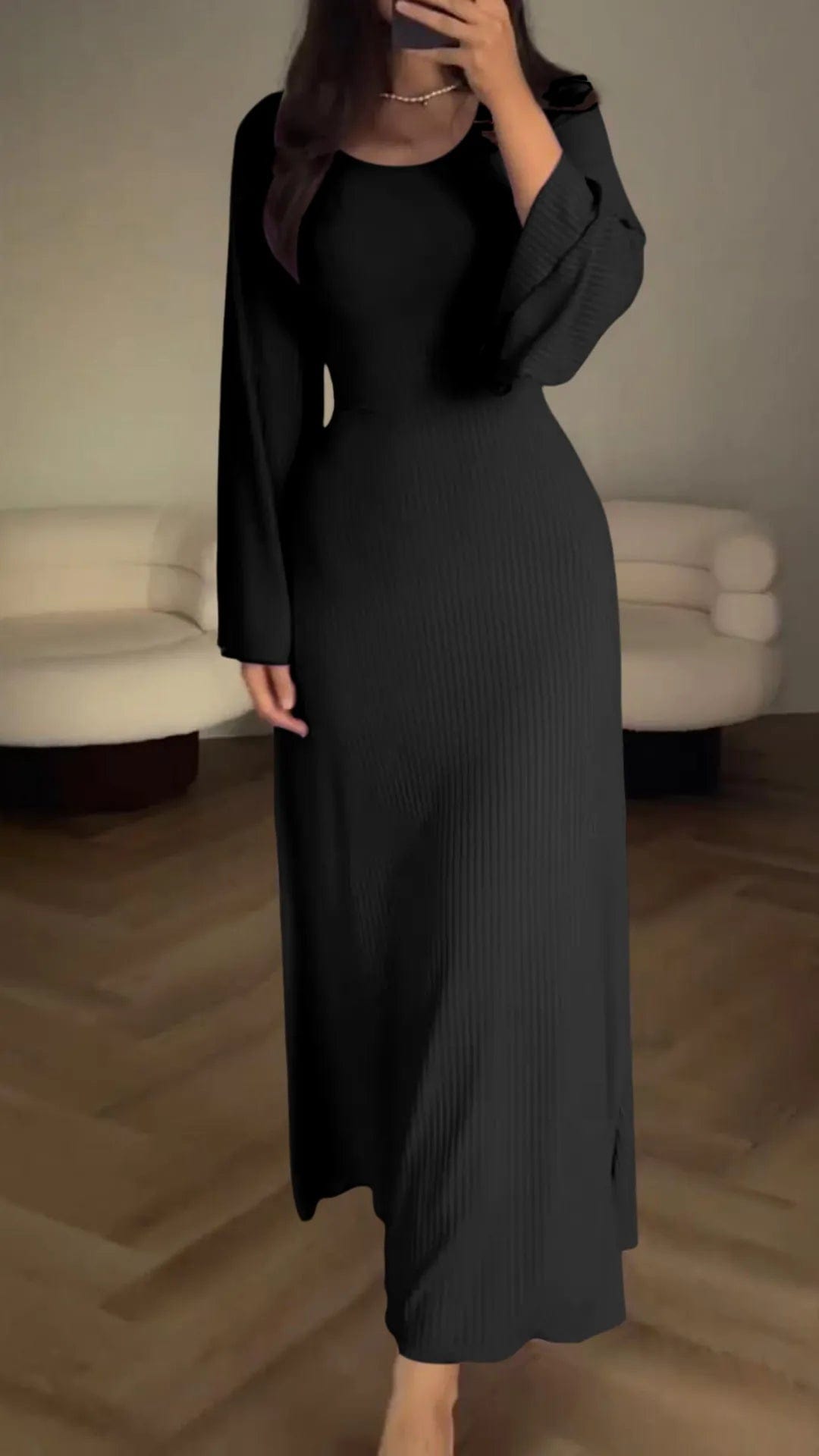 Chic Ladies Long Sleeveless Maxi Dress