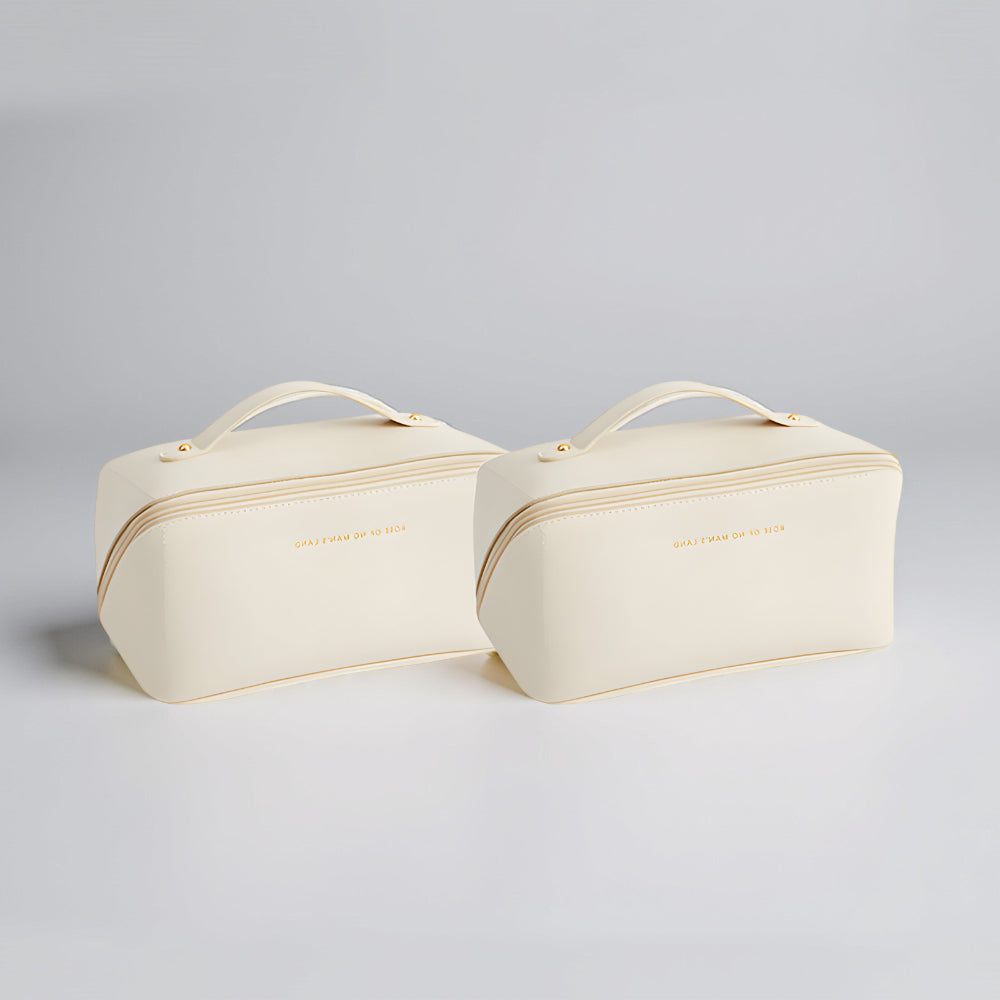 Spacious Travel Makeup Case Portable Cosmetic Storage Bag
