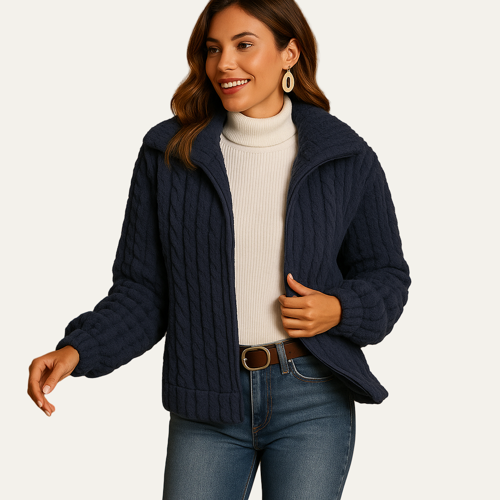 VogeLuxe | Women’s Oversized Faux Leather Bomber Jacket