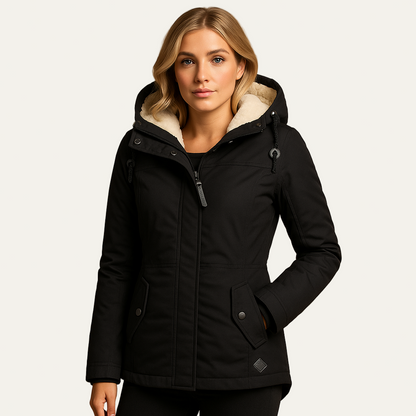 VogeLuxe | Women’s Sherpa Lined Hooded Parka Jacket