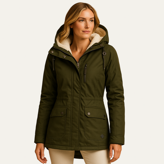 VogeLuxe | Women’s Sherpa Lined Hooded Parka Jacket