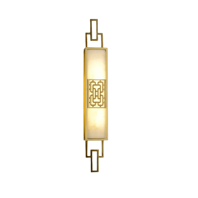 Exquisite Copper Marble Wall Lamp - VogeLuxe