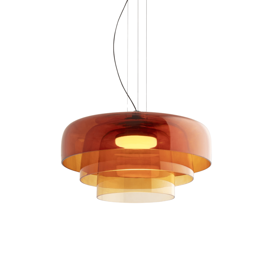Classic Glass Ceiling Lamp with Vintage Style - VogeLuxe