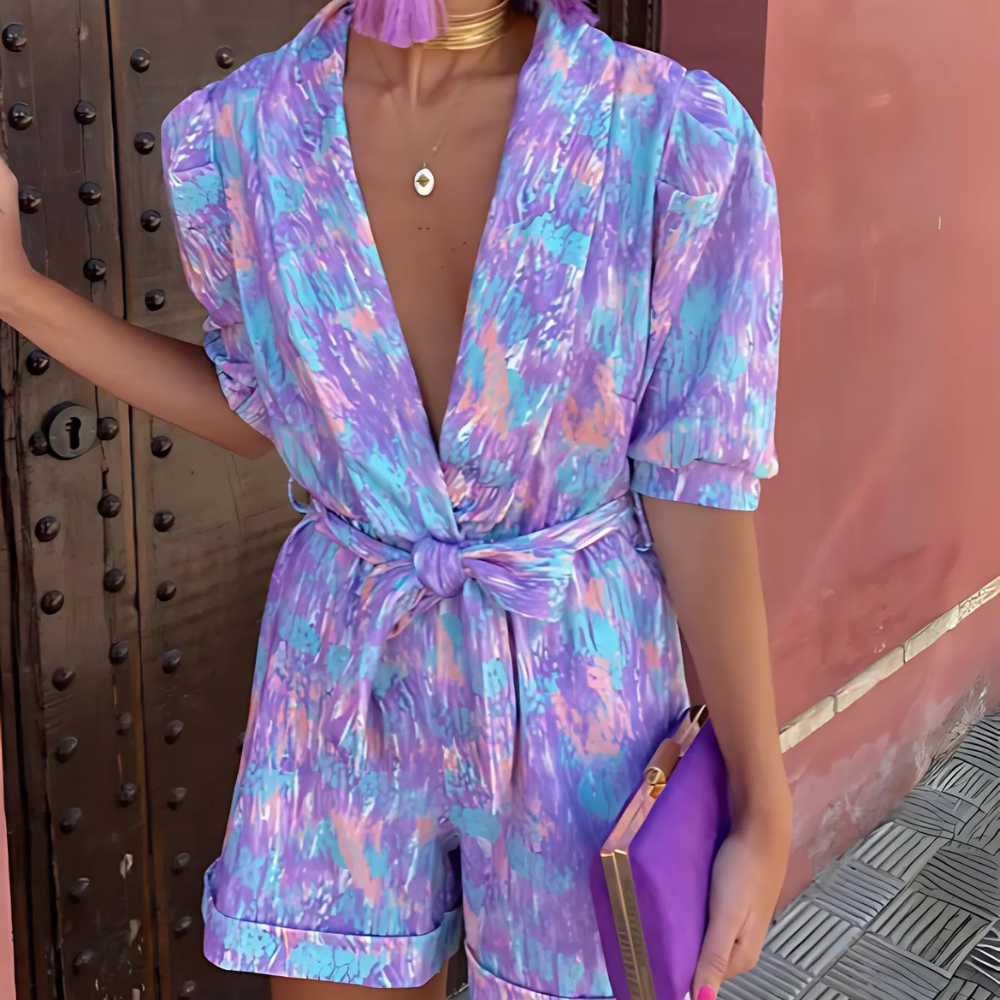 Chic V-Neck Womens Jumpsuit - VogeLuxe