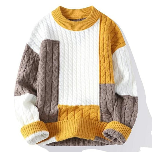 Classic Men's Multi Color Crew Sweater - VogeLuxe