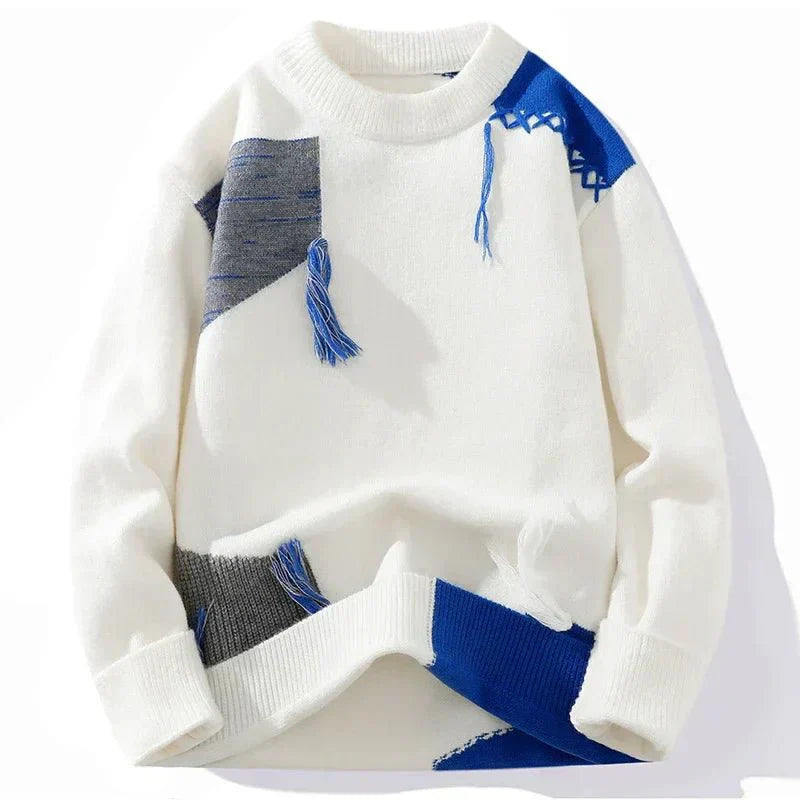 Men's Large Cozy Crew Neck Sweater - VogeLuxe