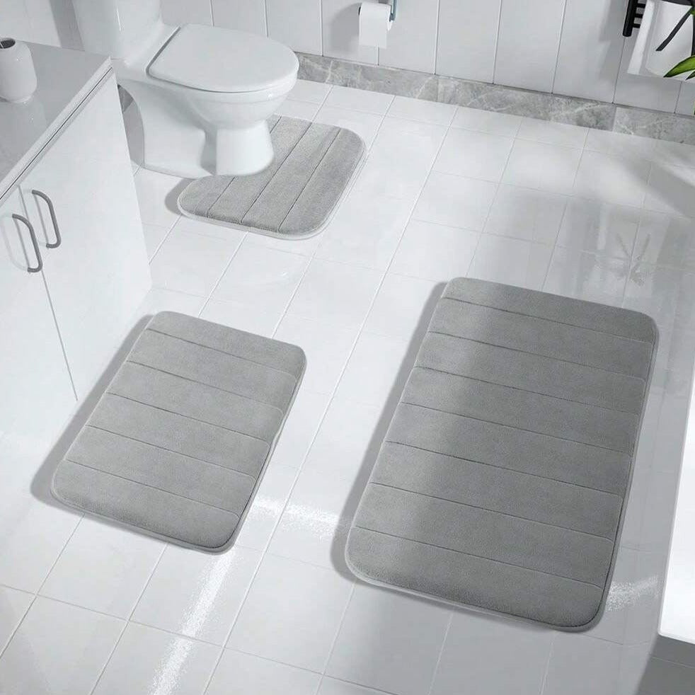 Soft Memory Foam Bathroom Mats, Anti-Slip