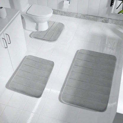 Soft Memory Foam Bathroom Mats, Anti-Slip