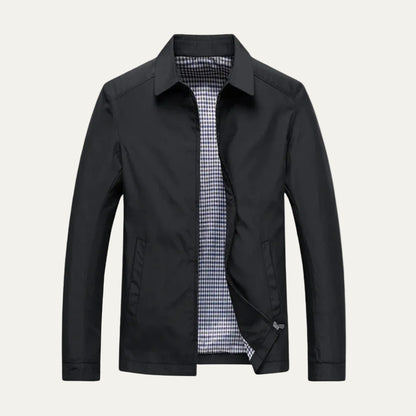 VogeLuxe | Men’s Minimalist Harrington Zip Jacket