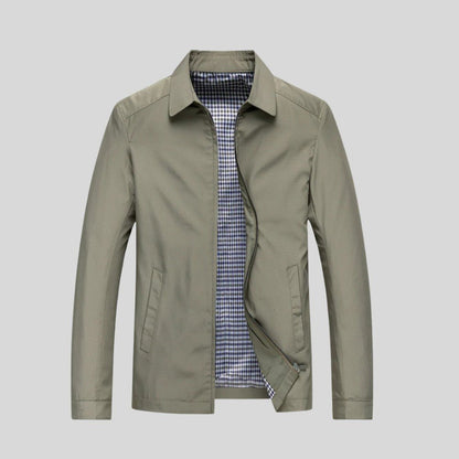 VogeLuxe | Men’s Minimalist Harrington Zip Jacket