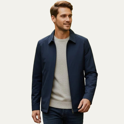 VogeLuxe | Men’s Minimalist Harrington Zip Jacket