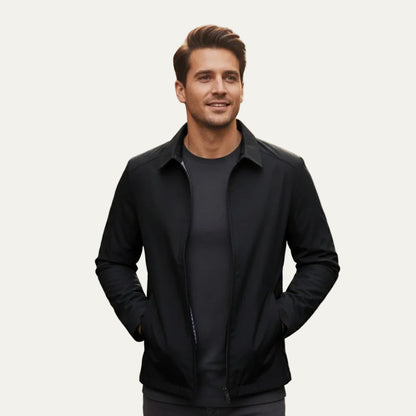 VogeLuxe | Men’s Minimalist Harrington Zip Jacket