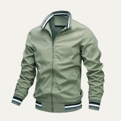 VogeLuxe | Men’s Lightweight Zip Front Bomber Jacket