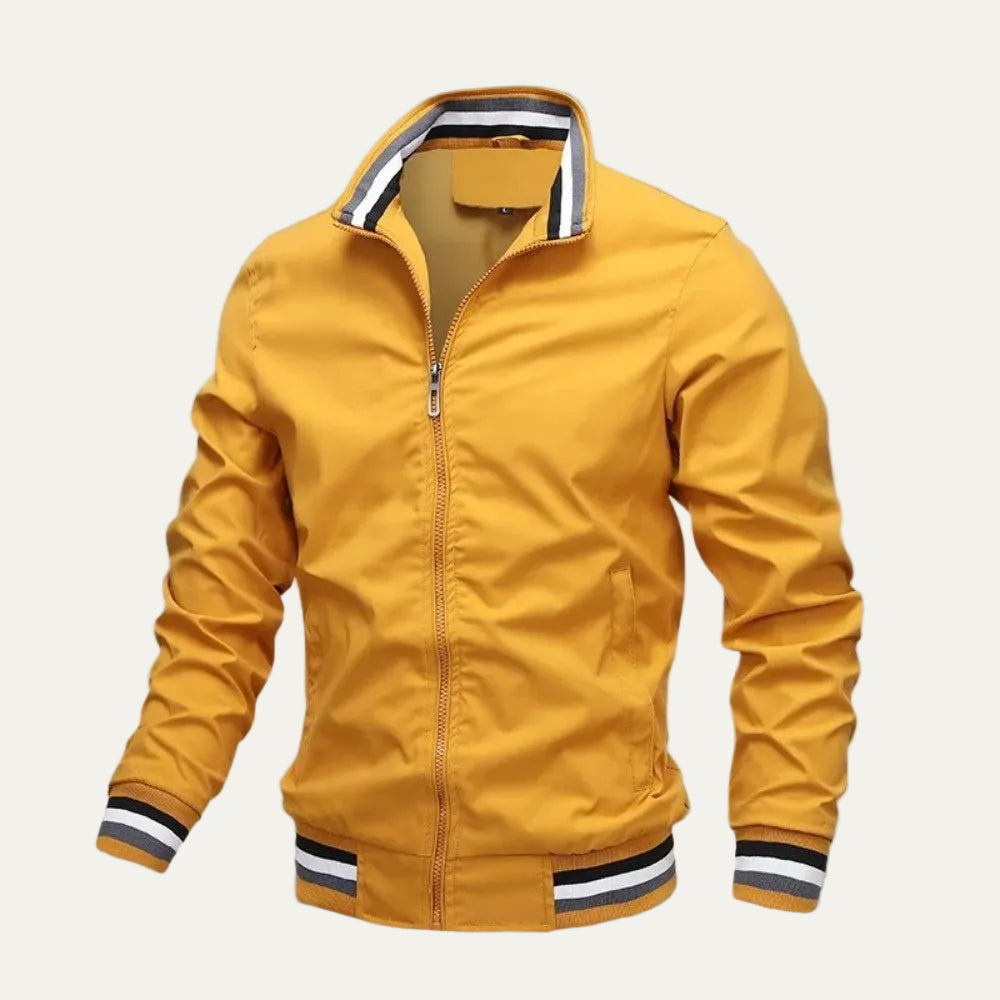 VogeLuxe | Men’s Lightweight Zip Front Bomber Jacket