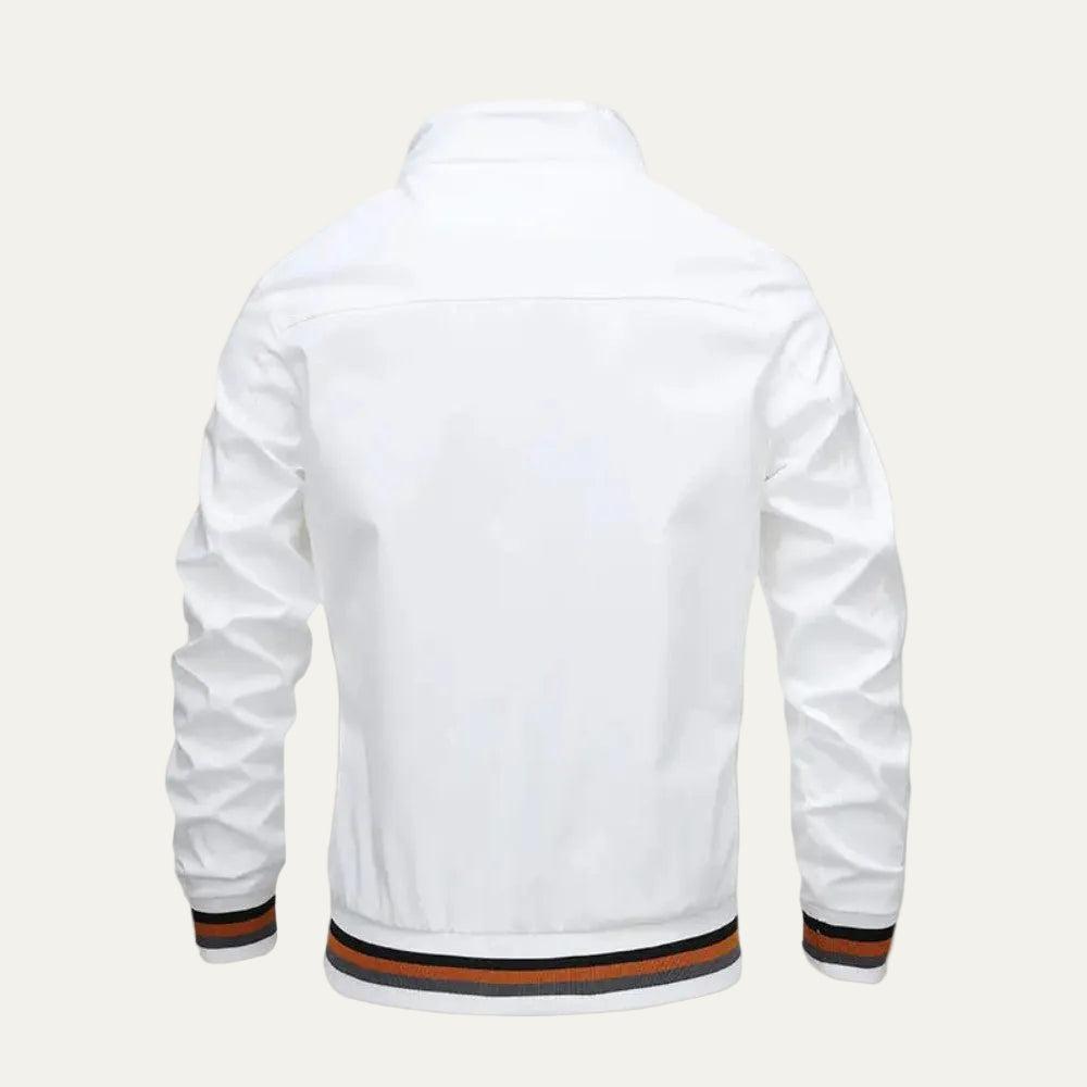 VogeLuxe | Men’s Lightweight Zip Front Bomber Jacket