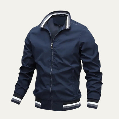 VogeLuxe | Men’s Lightweight Zip Front Bomber Jacket