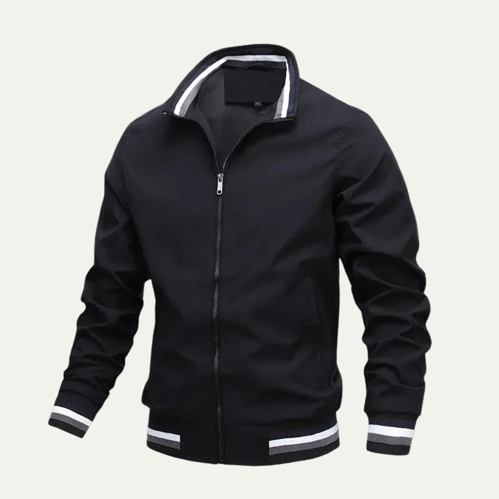 VogeLuxe | Men’s Lightweight Zip Front Bomber Jacket