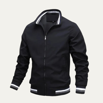 VogeLuxe | Men’s Lightweight Zip Front Bomber Jacket