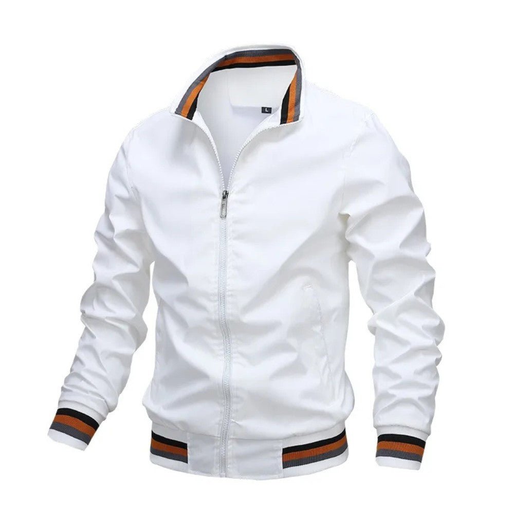 VogeLuxe | Men’s Lightweight Zip Front Bomber Jacket