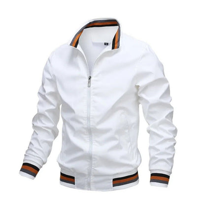 VogeLuxe | Men’s Lightweight Zip Front Bomber Jacket