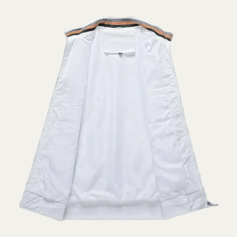 VogeLuxe | Men’s Lightweight Zip Front Bomber Jacket