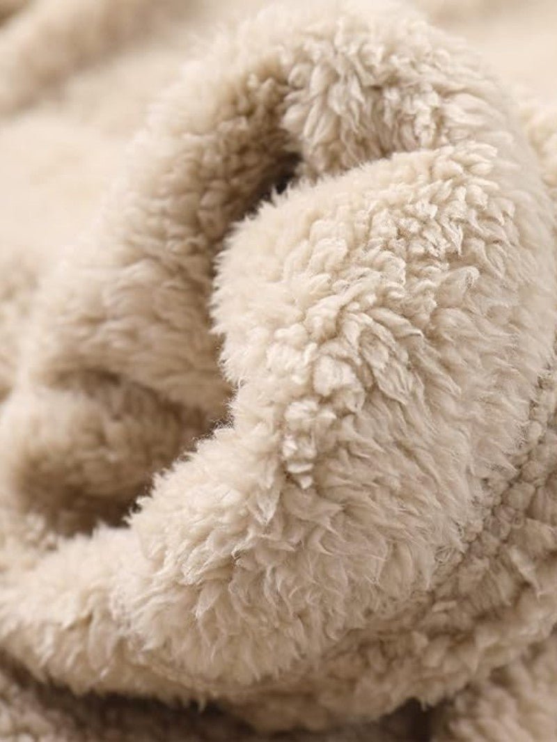 VogeLuxe | Women’s Long Line Teddy Sherpa Buttoned Coat