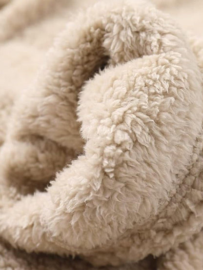 VogeLuxe | Women’s Long Line Teddy Sherpa Buttoned Coat