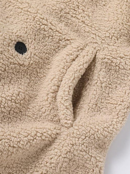 VogeLuxe | Women’s Long Line Teddy Sherpa Buttoned Coat