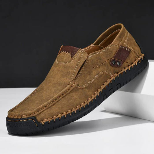 Comfortable Mens Leather Slip On Shoes - VogeLuxe