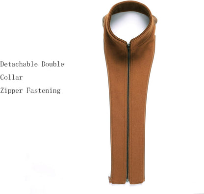 VogeLuxe | Men’s Wool Blend Peacoat with Hidden Bib and Quilted Lining