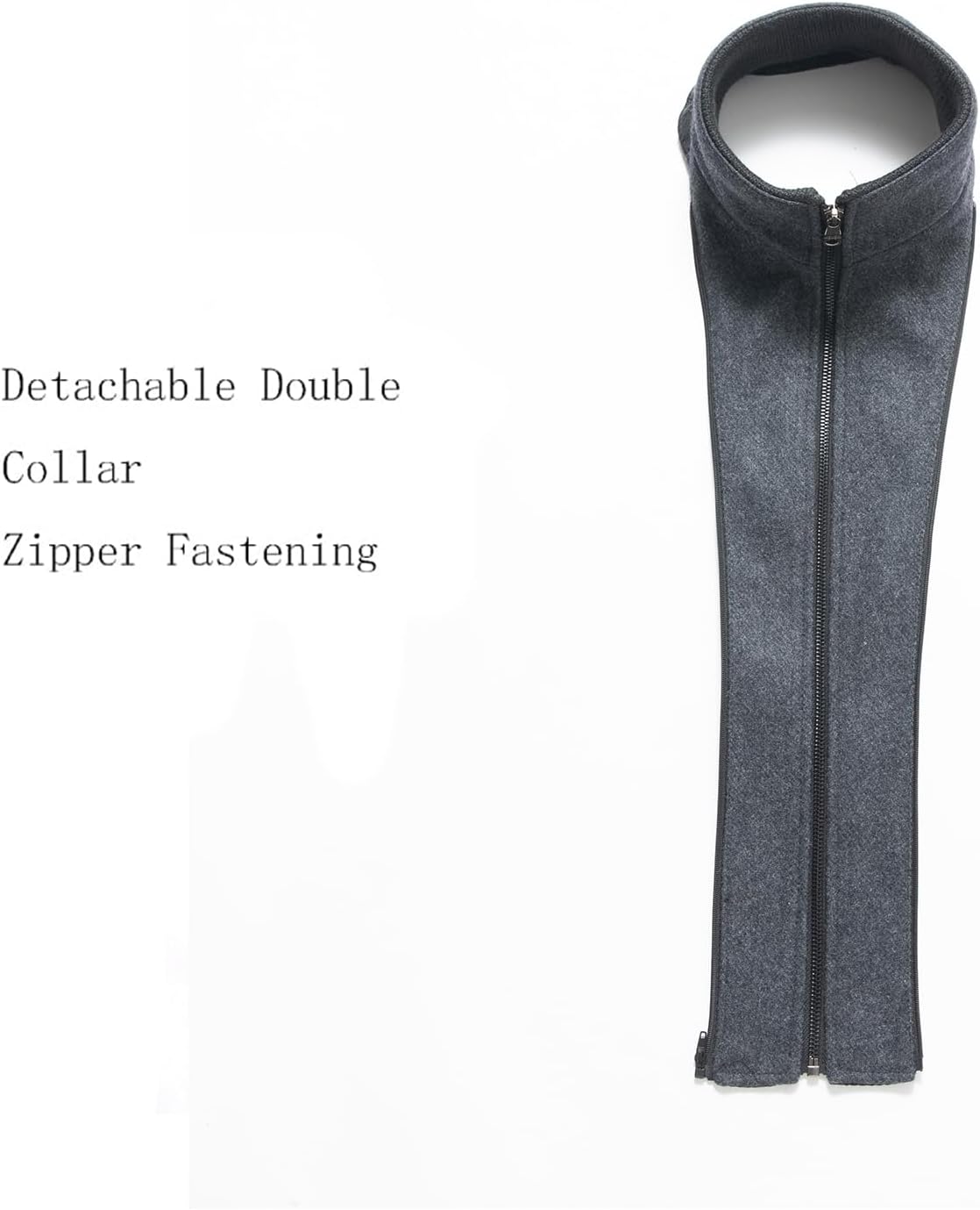 VogeLuxe | Men’s Wool Blend Peacoat with Hidden Bib and Quilted Lining