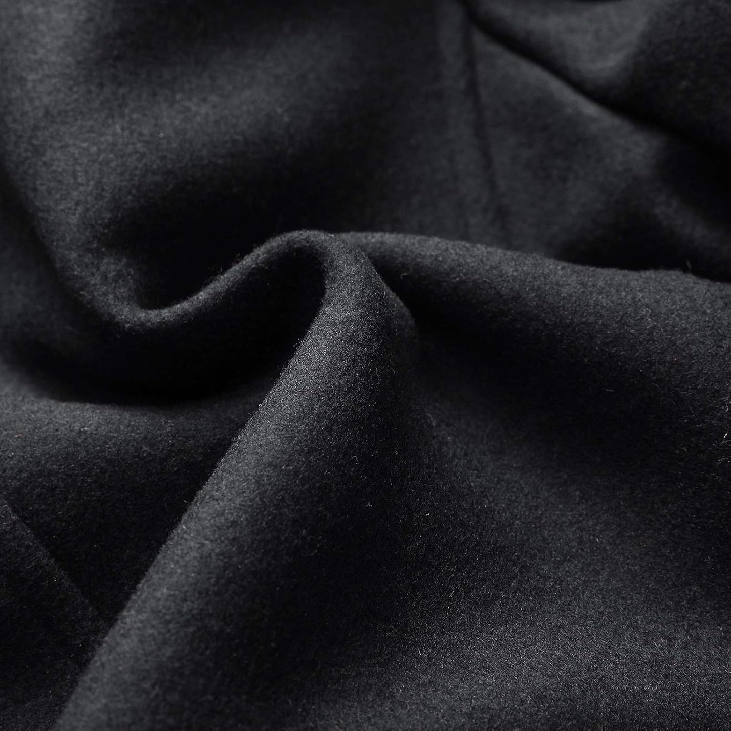 VogeLuxe | Men’s Wool Blend Peacoat with Hidden Bib and Quilted Lining