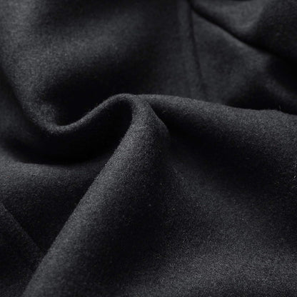 VogeLuxe | Men’s Wool Blend Peacoat with Hidden Bib and Quilted Lining