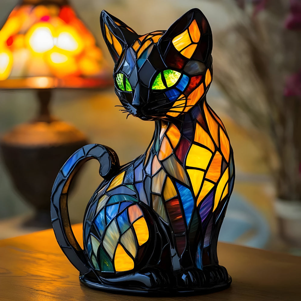 Unique Colour Changing Glass Table Lamp - VogeLuxe