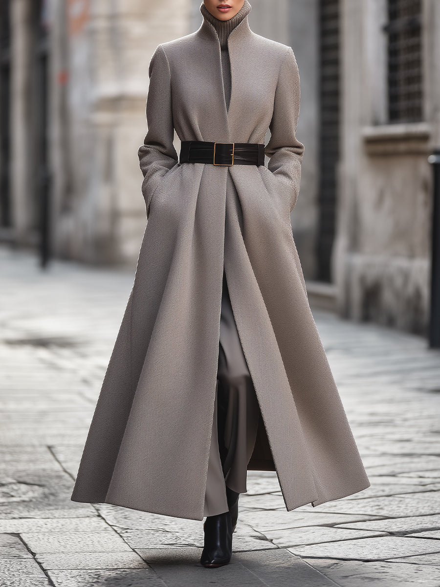 Women's Fitted Waist Trench Coat - VogeLuxe